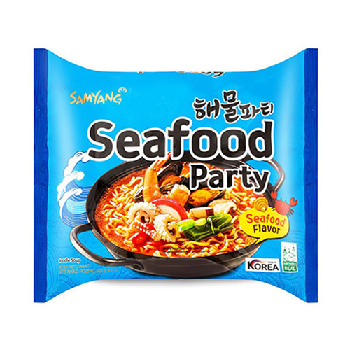 Samyang Korean Instant Noodle - Seafood Party Pack, 125g