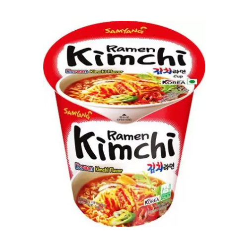 Samyang Korean Instant Cup Noodle - Kimchi Ramen (Kimchi Flavor), 70g