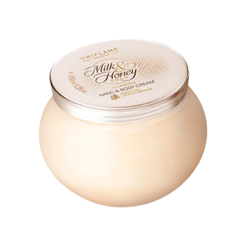 Oriflame Milk & Honey Gold Nourishing Hand & Body Cream With Organically Sourced Extracts, 250g