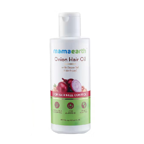 Mamaearth Onion Hair Oil With Onion Oil And Redensyl For Hair Fall Control, 150ml | Ngori Tsha Lay Gay Si Nu | Azha Pasa Mamaearth Onion Hair Oil With Onion Oil And Redensyl For Hair Fall Control, 150ml | Ngori Tsha Lay Gay Si Nu | Azha Pasa