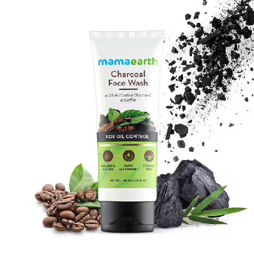 Mamaearth Charcoal Face Wash With Activated Charcoal And Coffee For Oil Control, 100ml