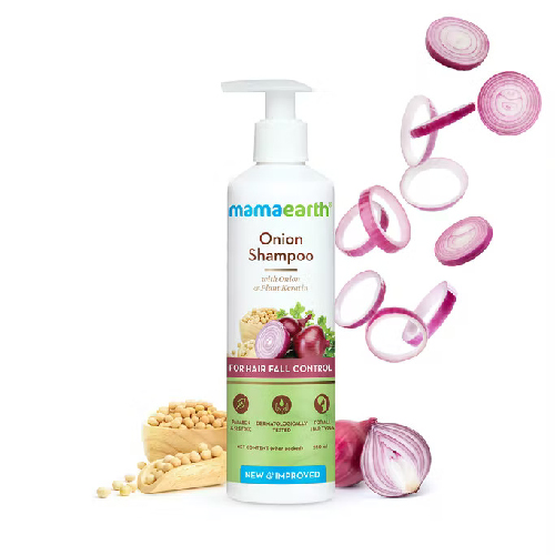 Mamaearth Onion Shampoo With Onion And Plant Keratine For Hair Fall Control, 400ml