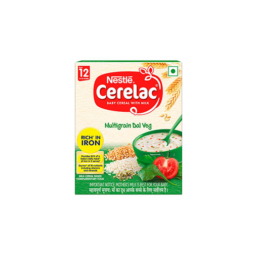 Nestle Cerelac Baby Cereal with Milk, Multigrain Dal Veg, 300g