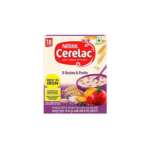 Nestle Baby Cerelac With 5 Grains & Fruits, 300g