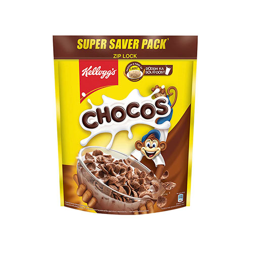 Kellogg's Chocos, with Protein & Fibre High in Calcium & Protein with 10 Essential Vitamins & Minerals, Breakfast Cereals, 1.2 kg Pack