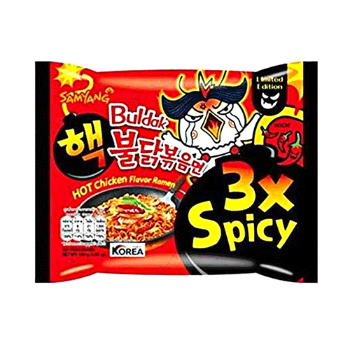 Samyang 3X Spicy Instant Noodle - Pcaket - Buldak Hot Chicken Flavor Ramen - 140g