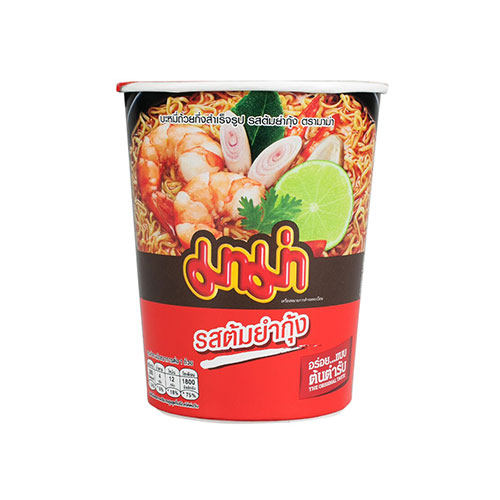 Mama Instant Cup Noodles Shrimp Tom Yum Flavor, 60g