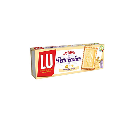 Lu Petit Ecolier, Butter Biscuits Topped With White Chocolate, 150g (CAB14845)