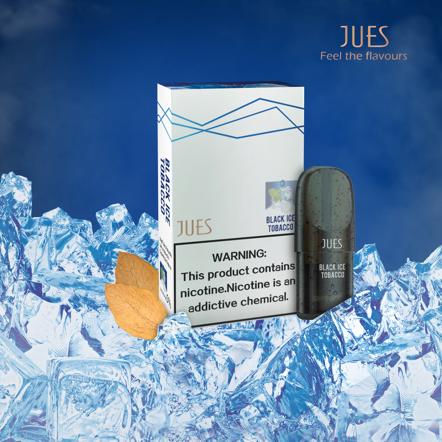 Jues Nicotine Vape Pod - Black Ice Tobacco