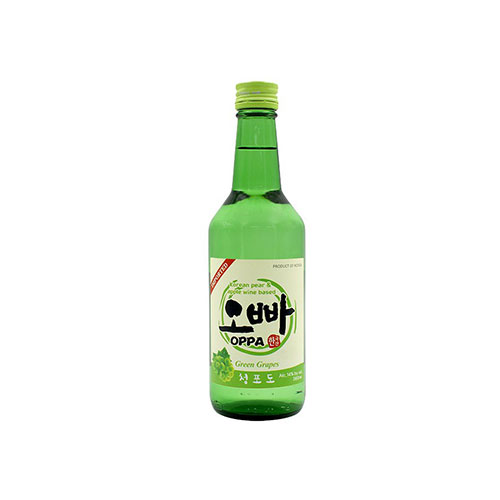 Oppa Green Grapes Soju, 360ml