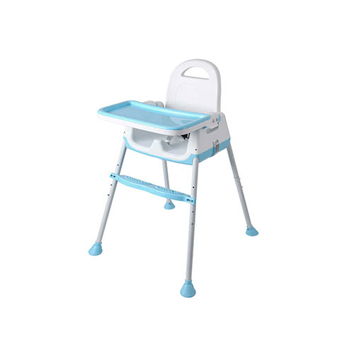 Omkha Baby Feeding Chair - White & Blue