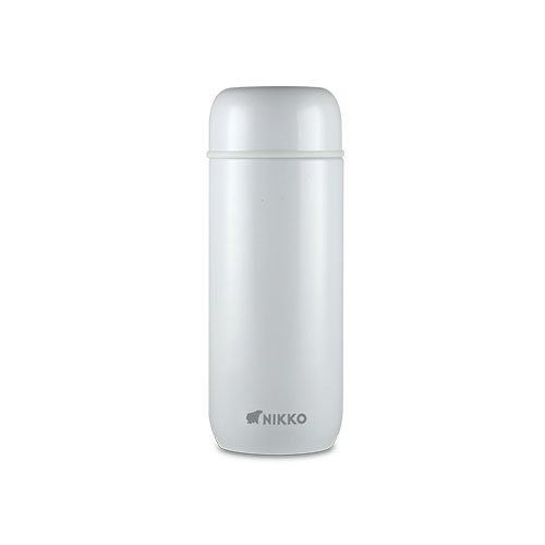Nikko Stainless Steel Vacuum Flask - White, 200ml