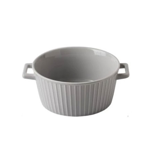 Ceramic Casserole - Serving Bowl - White