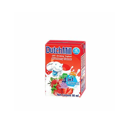 Dutch Mill UHT Drinking Yoghurt - Strawberry Flavour - 90ml