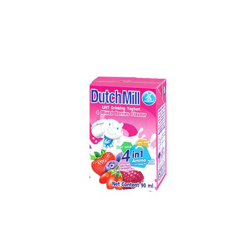 Dutch Mill UHT Drinking Yoghurt - Mixed Berries Flavour - 90ml