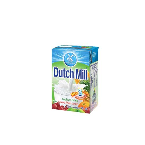 Dutch Mill UHT Drinking Yoghurt - Mixed Fruits Flavour - 90ml