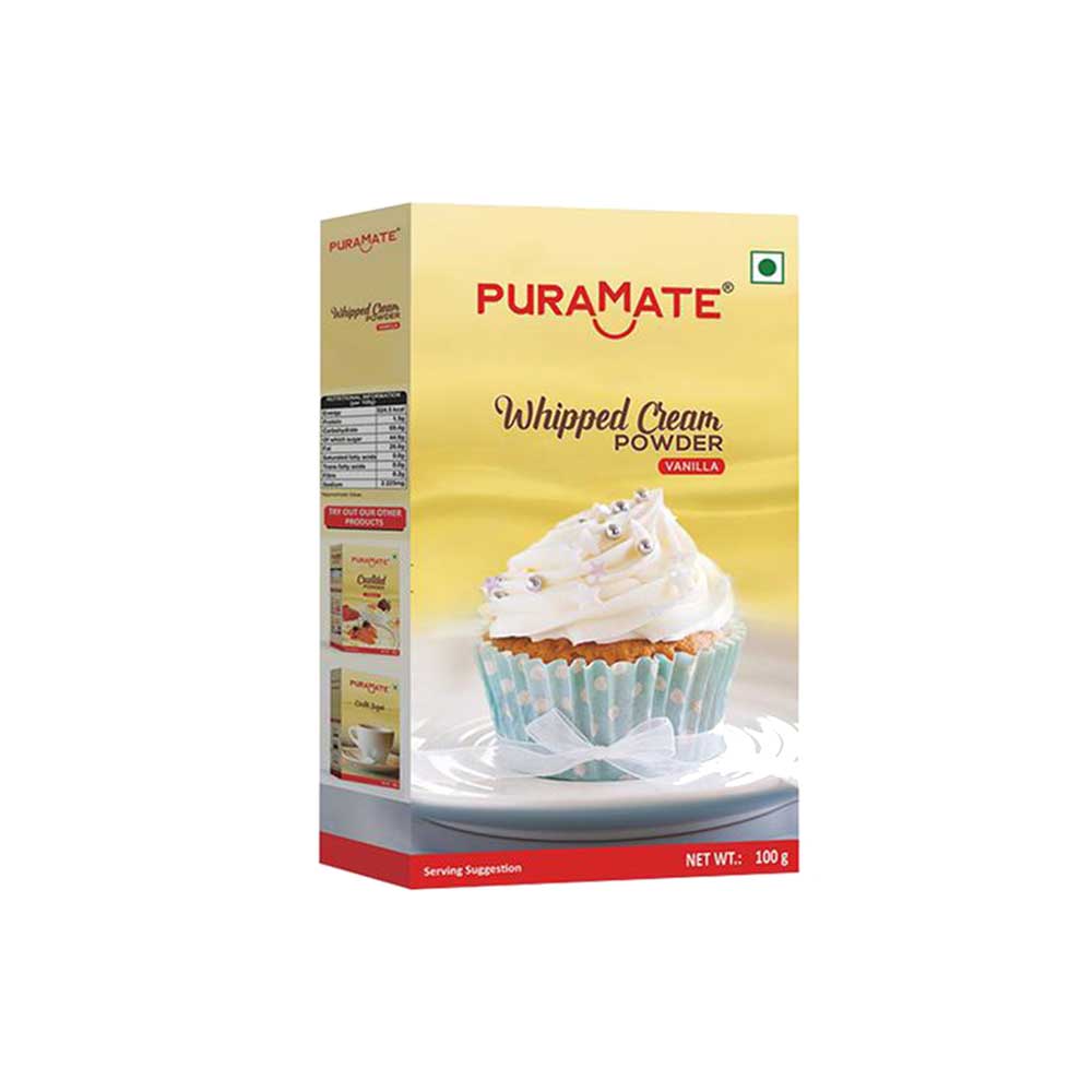 Puramate Whipped Cream Powder - Vanilla - 100g