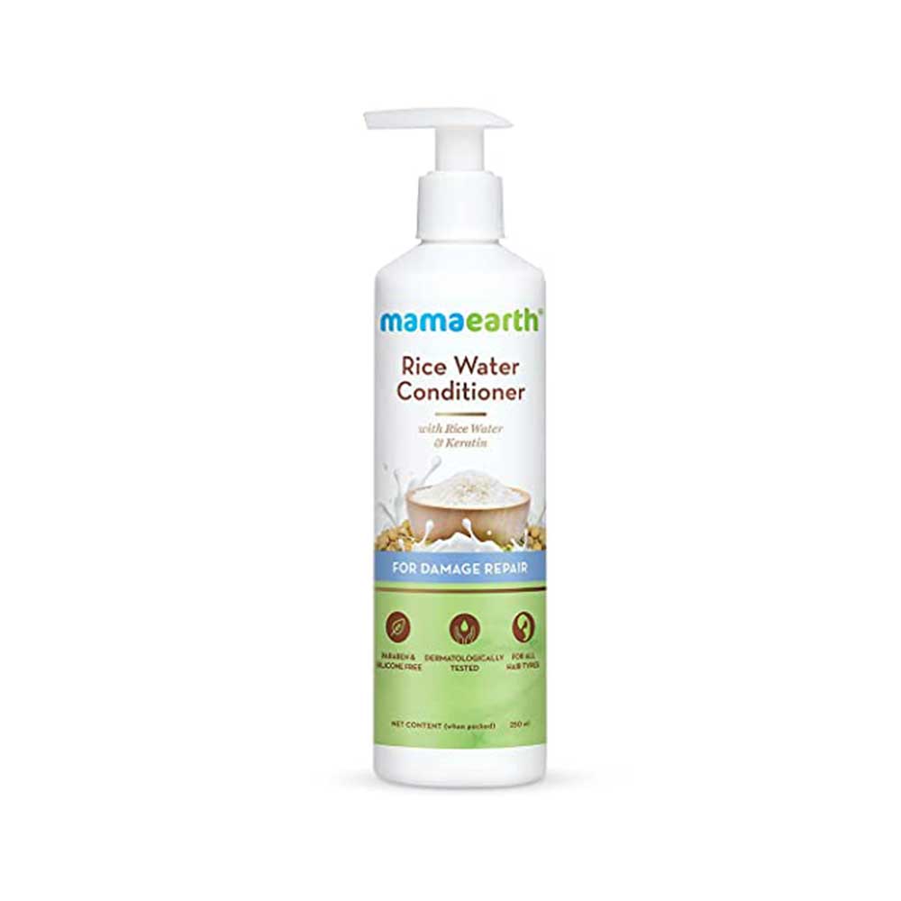 Mamaearth Rice Water Conditioner With Rice Water And Keratin For Damage Repair - 250ml