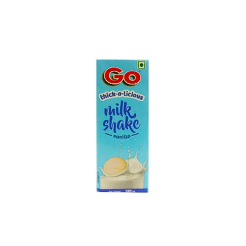 Go UHT Thick-A-Licious Vanilla Milk Shake  - 180ml