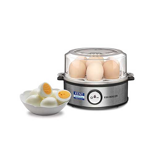 Kent Instant Egg Boiler 16020, Silver - 7 Eggs Capacity