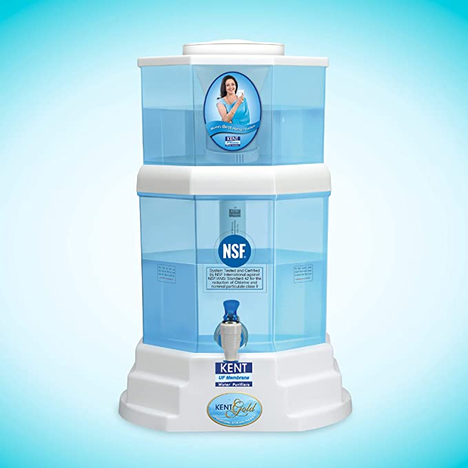 Kent Gold Storage Water Filter/Water Purifier, 11014, White - 2.6kg