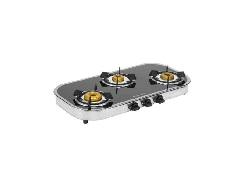 Faber Hob Cooktop Curvo Mirror 3BB SS - Black Glass