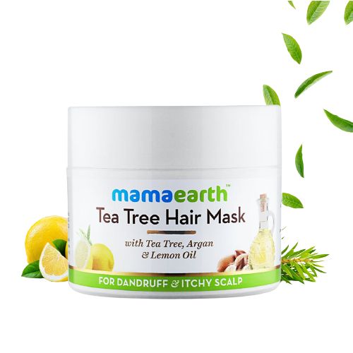 Mamaearth Tea Tree Hair Mask With Tea Tree, Argan And Lemon Oil For Dandruff And Itchy Scalp, 200g | Ngori Tsha Lay Gay Si Nu | Azha Pasa Mamaearth Tea Tree Hair Mask With Tea Tree, Argan And Lemon Oil For Dandruff And Itchy Scalp, 200g | Ngori Tsha Lay Gay Si Nu | Azha Pasa