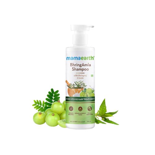 Mamaearth Bhring Amla Shampoo With Bhringraj And Amla For Intense Hair Treatment - 250ml