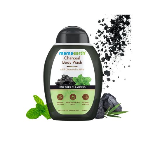 Mamaearth Charcoal Body Wash With Charcoal And Mint For Deep Cleansing - 300ml