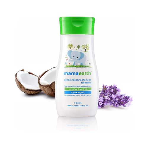 Mamaearth Gentle Claensing Shampoo For Babies With Coconut Based Cleansers, Dermatologically Tested - 200ml