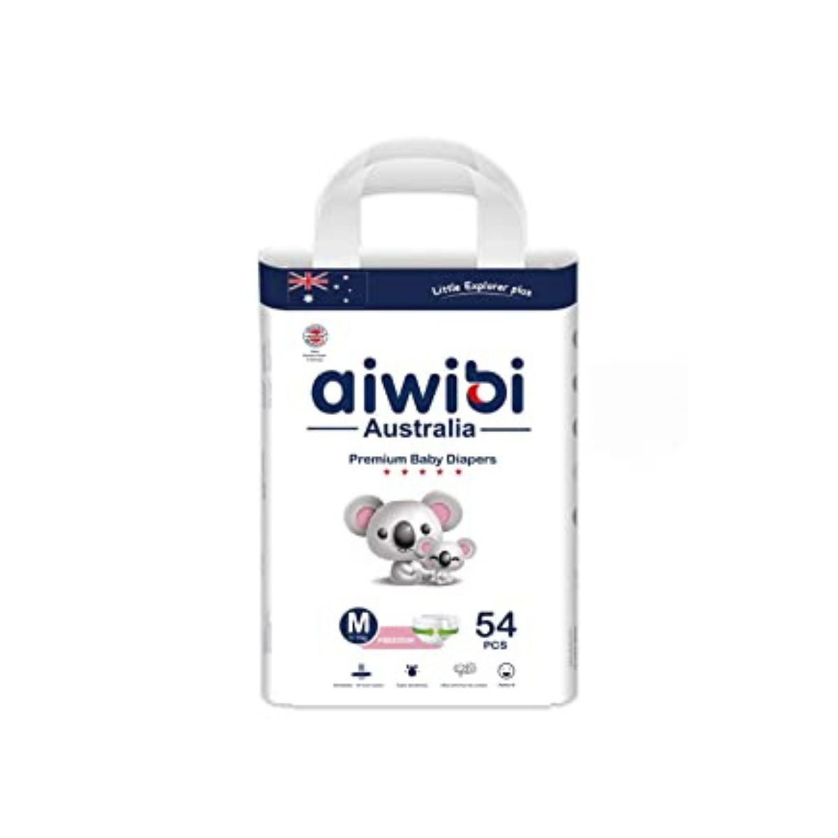 Aiwibi Baby Diaper - M(5-9kg) - 54pcs
