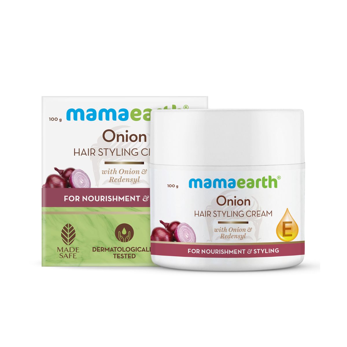 Mamaearth Onion Hair Styling Cream With Onion & Redensyl For Nourishment & Styling - 100g | Ngori Tsha Lay Gay Si Nu | Azha Pasa Mamaearth Onion Hair Styling Cream With Onion & Redensyl For Nourishment & Styling - 100g | Ngori Tsha Lay Gay Si Nu | Azha Pasa