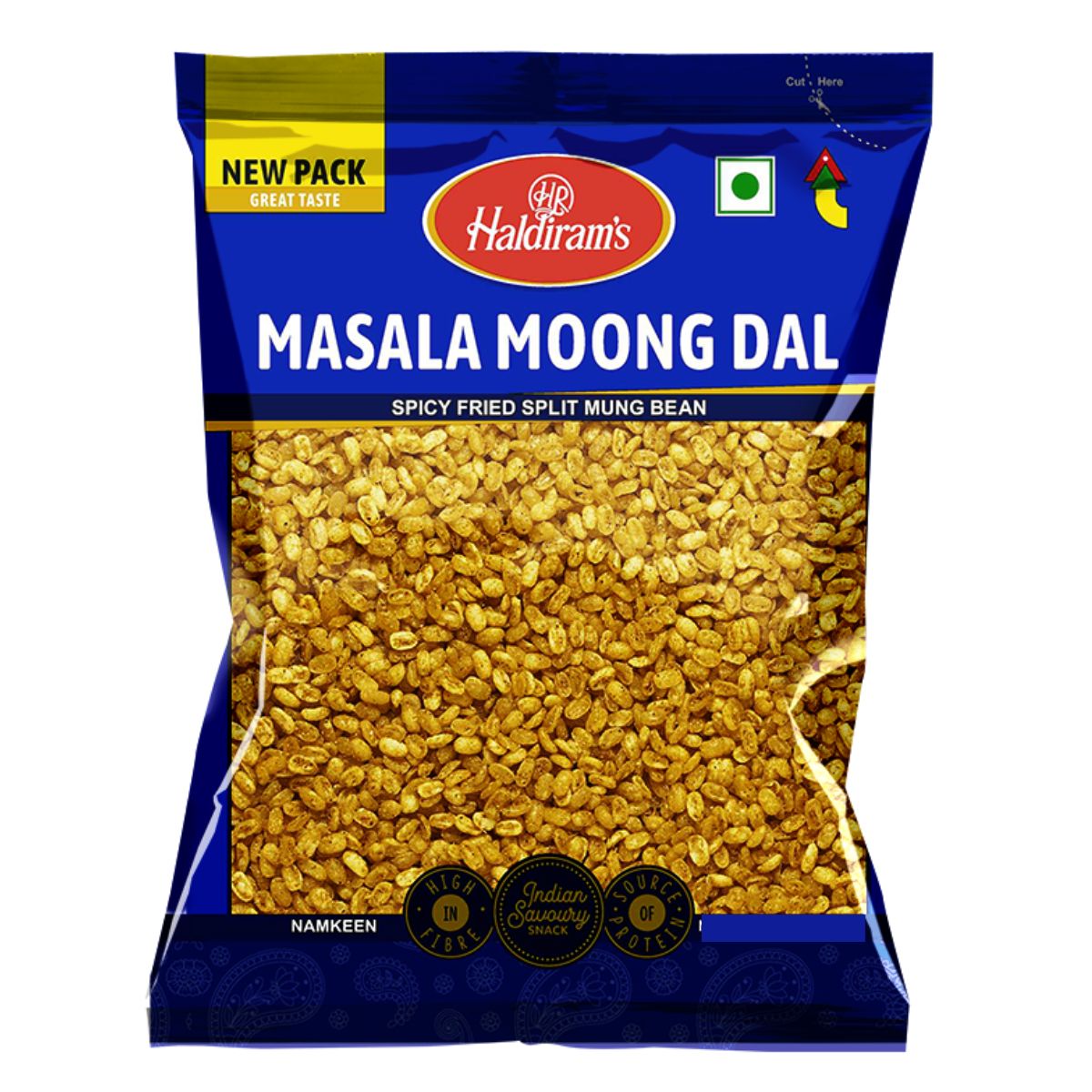 Haldiram's Masala Moong Dal - Spicy Fried Split Mung Bean - 400g