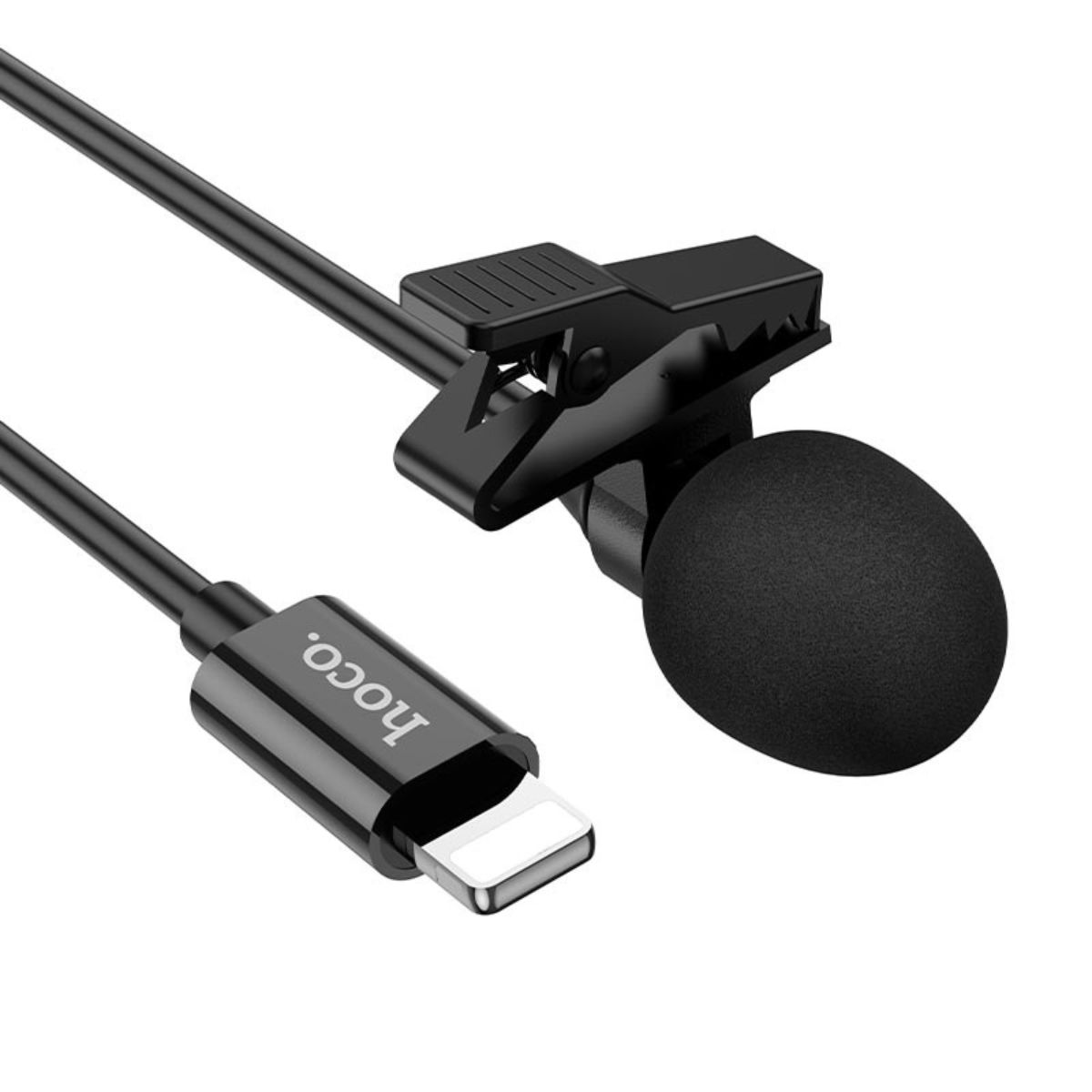 Hoco L14 iP Lavalier Microphone - Black