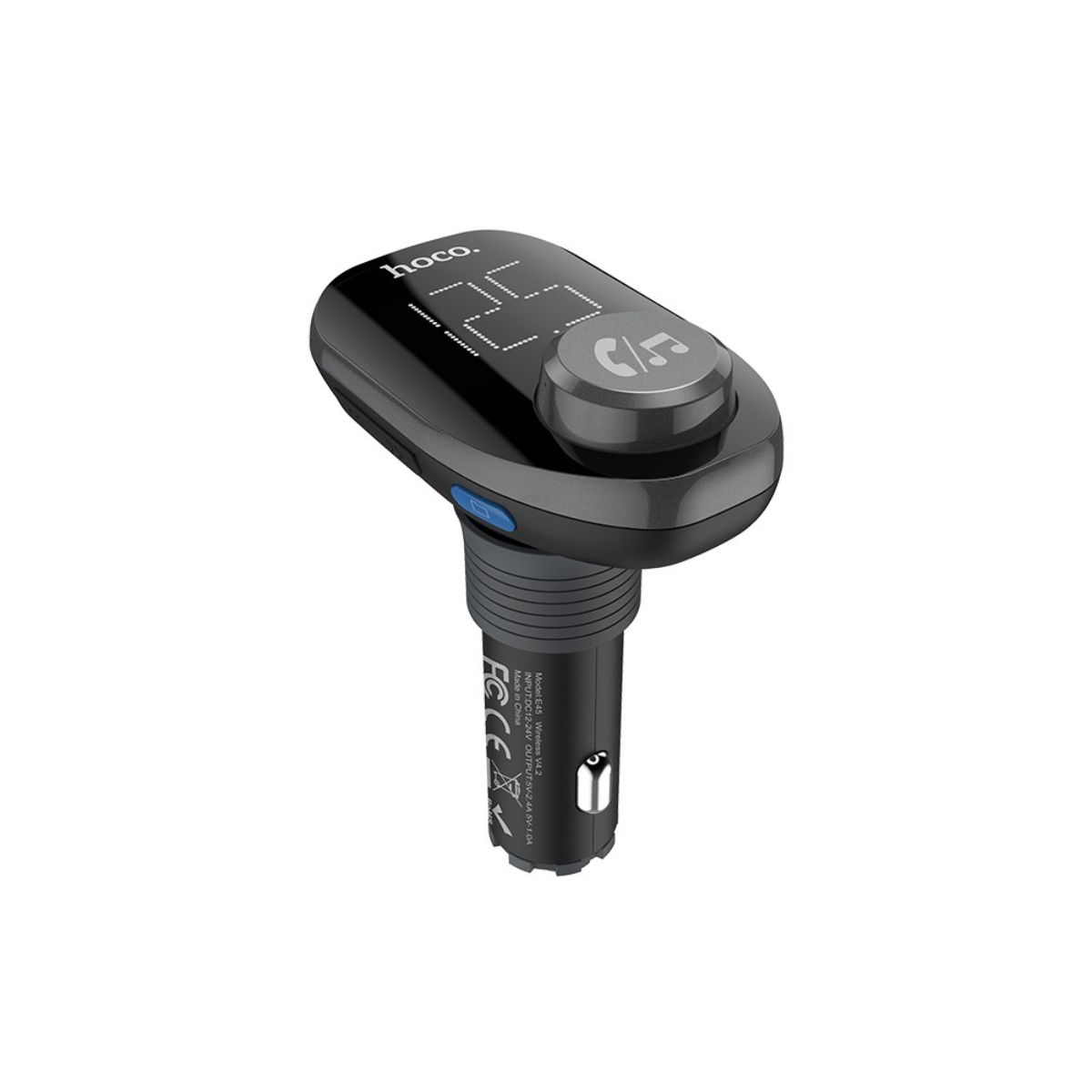 Hoco E45 Happy Route Car Wireless FM Transmitter - Black