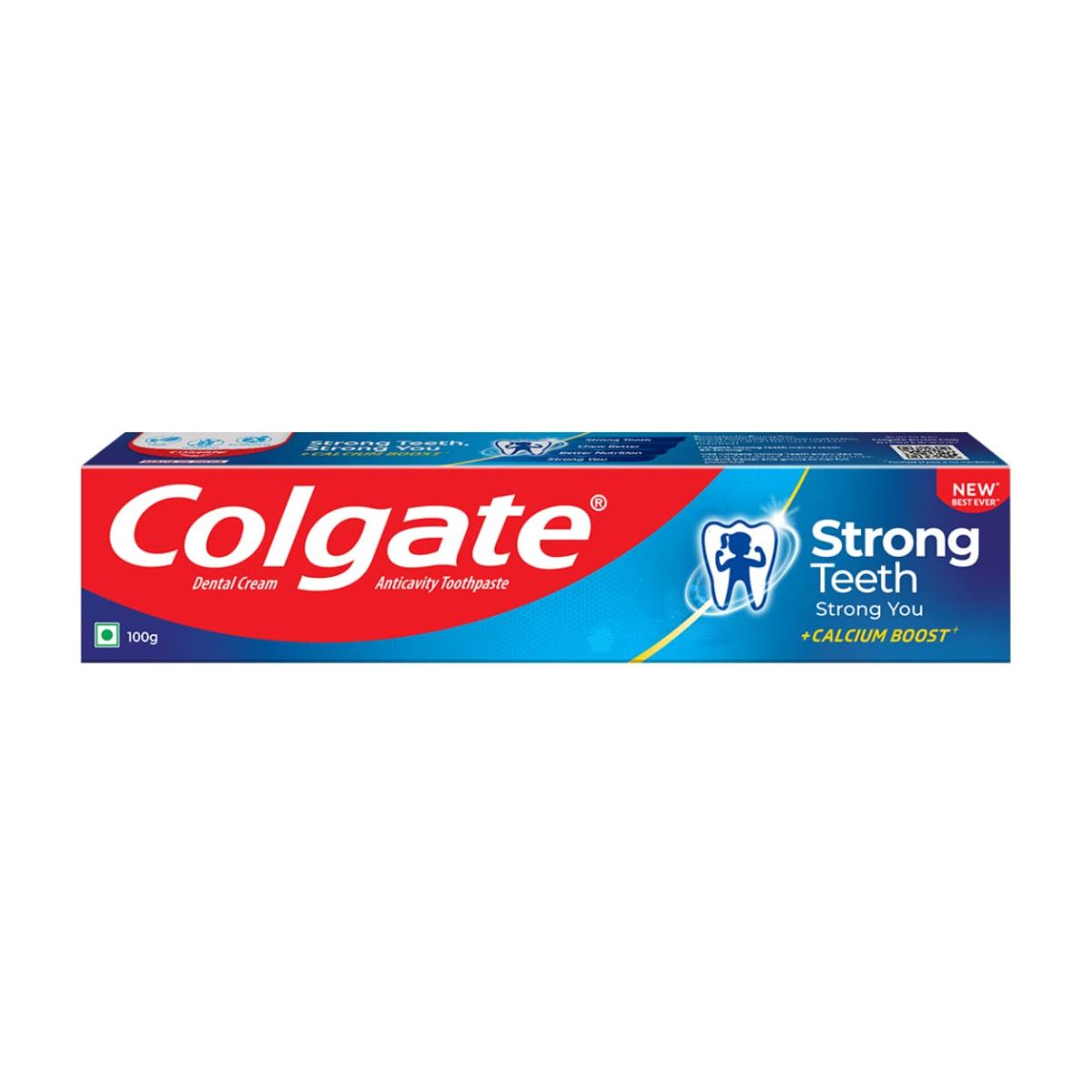 Colgate Anticavity Toothpaste - Strong Teeth + Calcium Boost - 100g + 15g