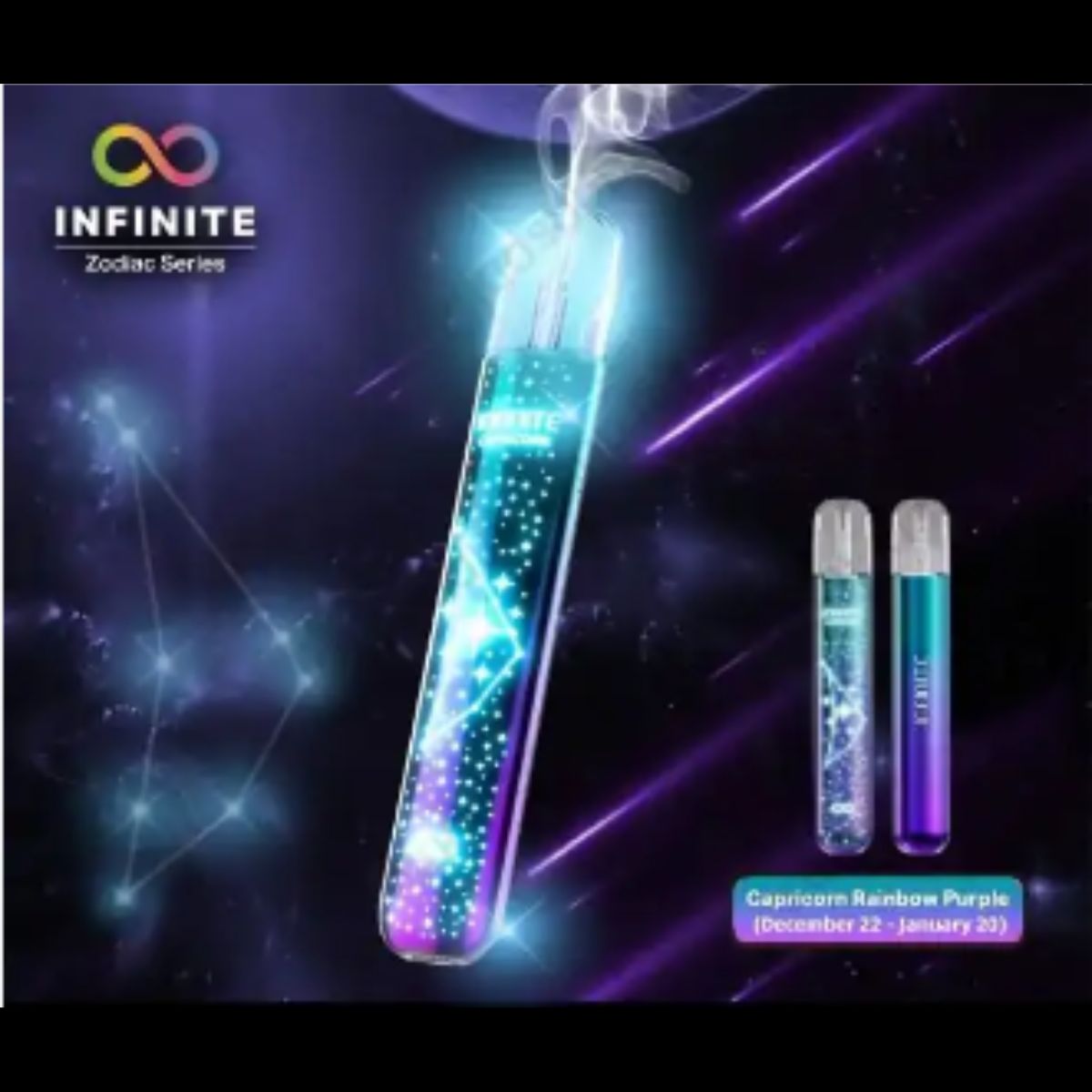 Infy90 Zodiac Series Vape Device - Capricorn Rainbow Purple