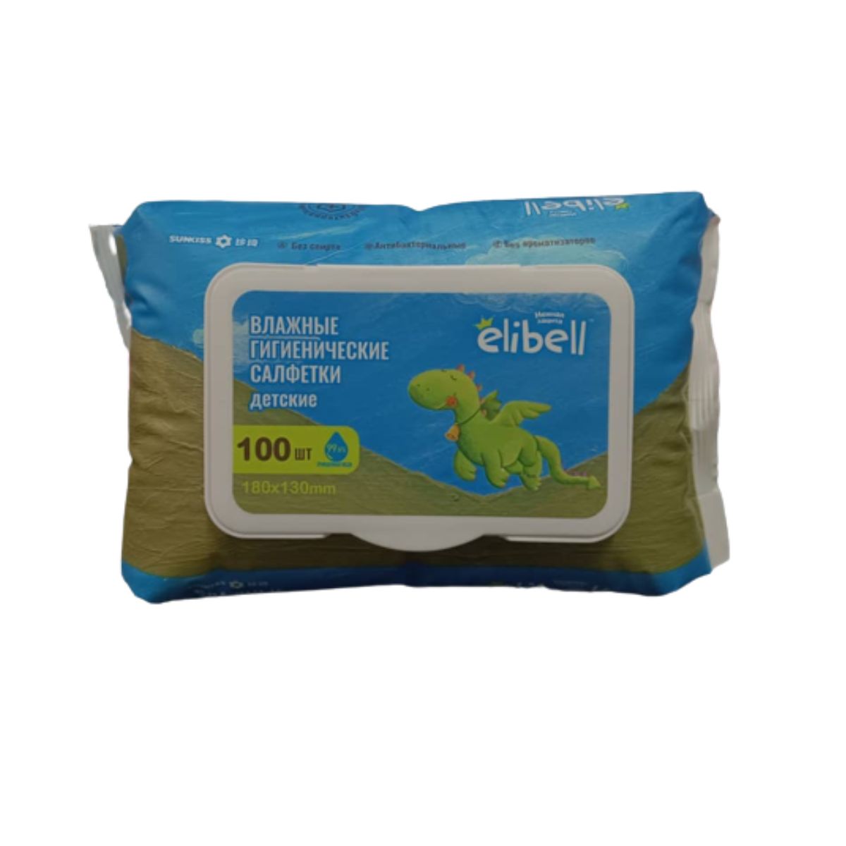 Elibell 100% Skin-friendly Baby Wet Wipes - 100 Pcs | Free Delivery In Thimphu