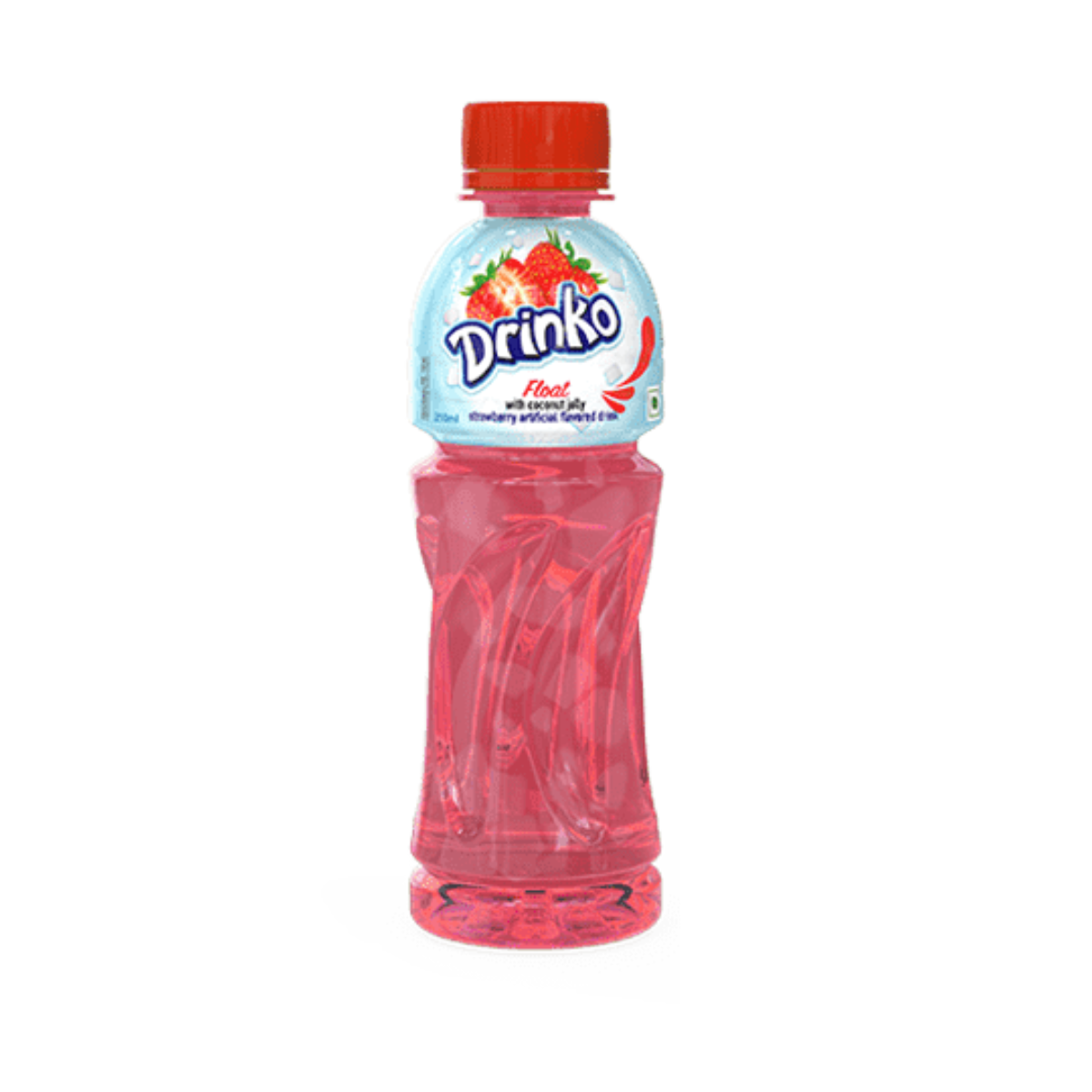 Drinko Float With Coconut Jell - Artificial Strawberry Flavored Drink - 250ml