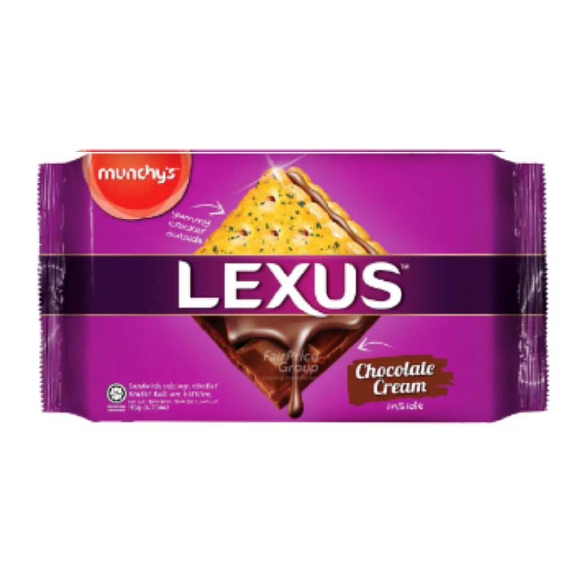 Munchy's Lexus - Chocolate Cream Inside Cookies - 189g