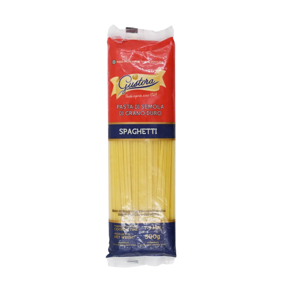 Gustora Pasta Di Semola Di Grano Duro - Spaghetti - 500g