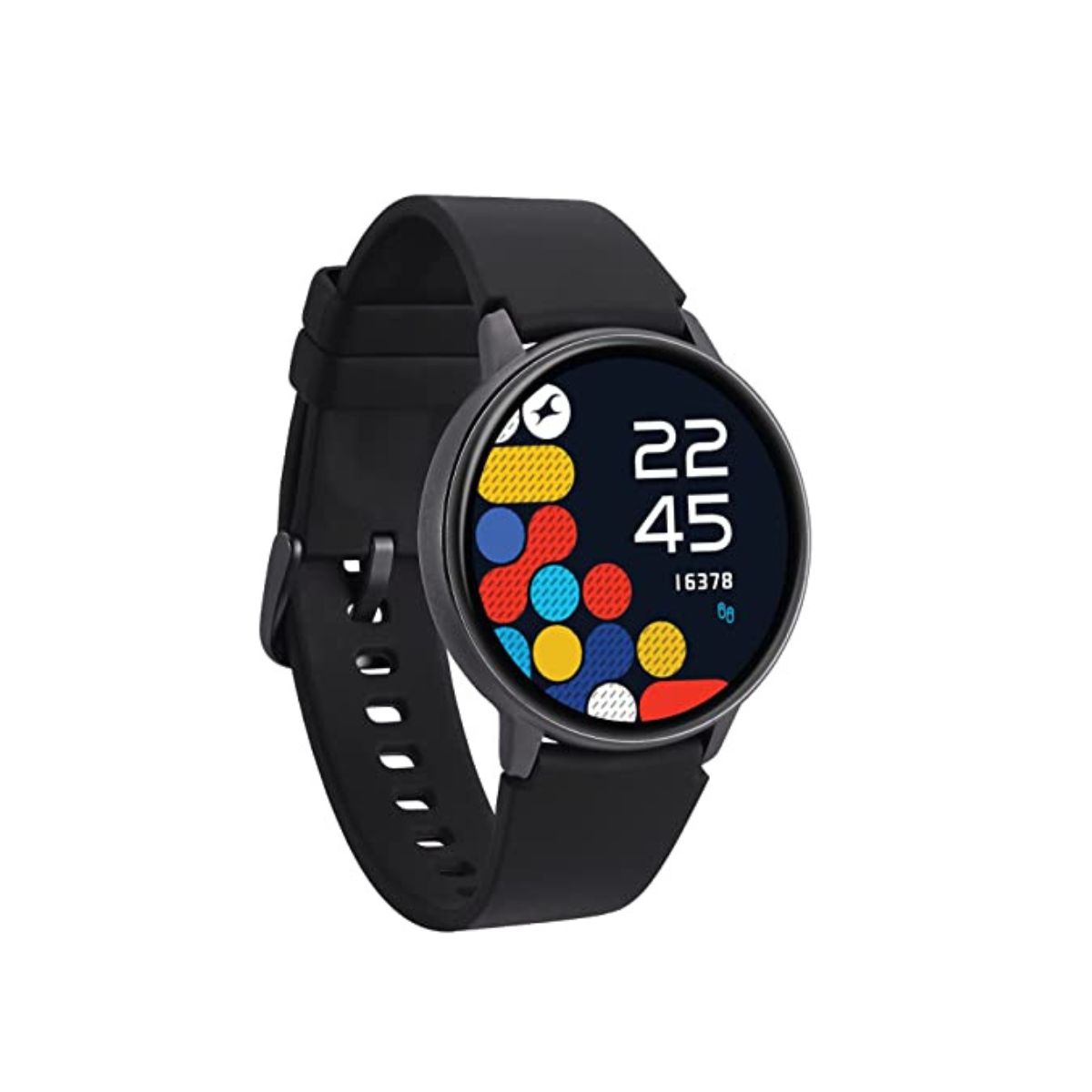 Fastrack Reflex Play - 1.3'' Amoled Smart Watch With AOD Premium Metallic Body IP68 - Black