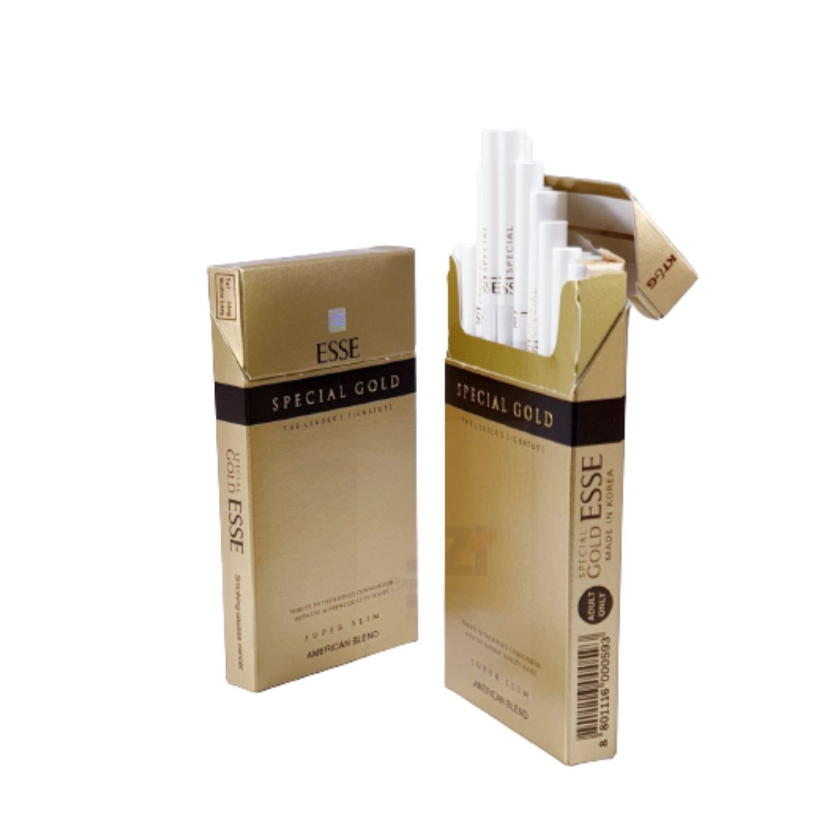 Esse Special Gold - Super Slim American Blend Cigarettes - Pack Of 20 Pcs