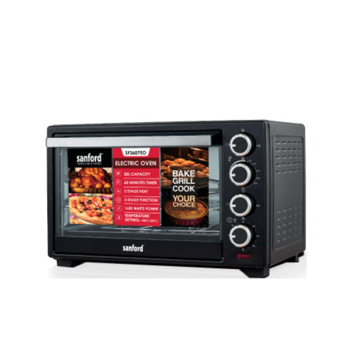 Sanford Electric Oven - SF3607EO - 30L - Black