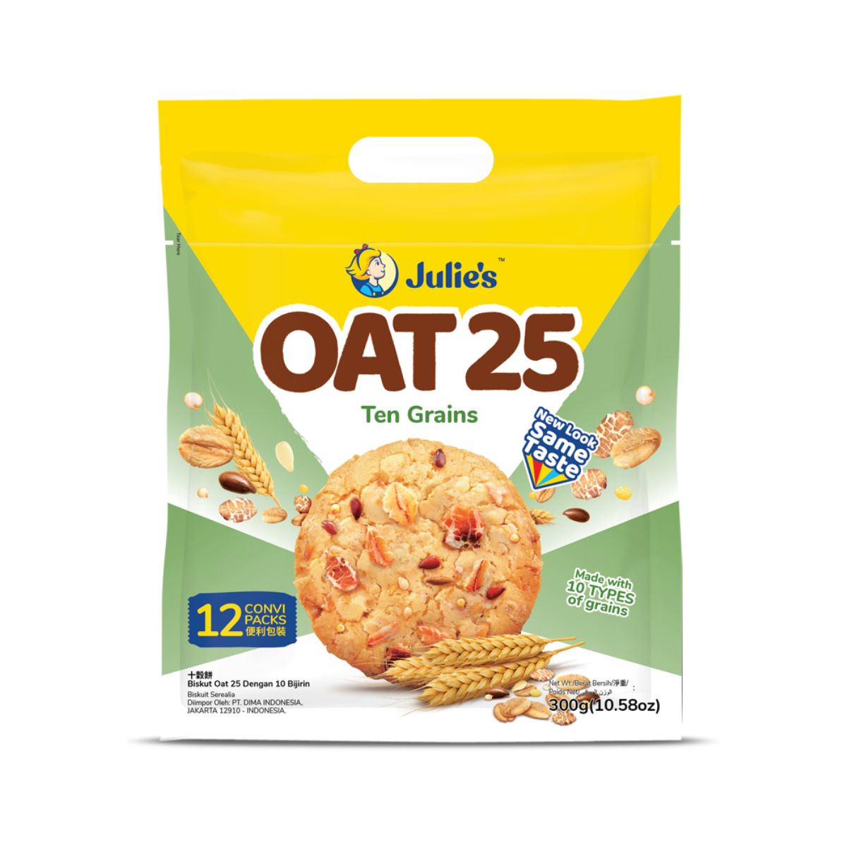 Julie's Oat 25 - Ten Grains - 12 Convi Packs - 300g