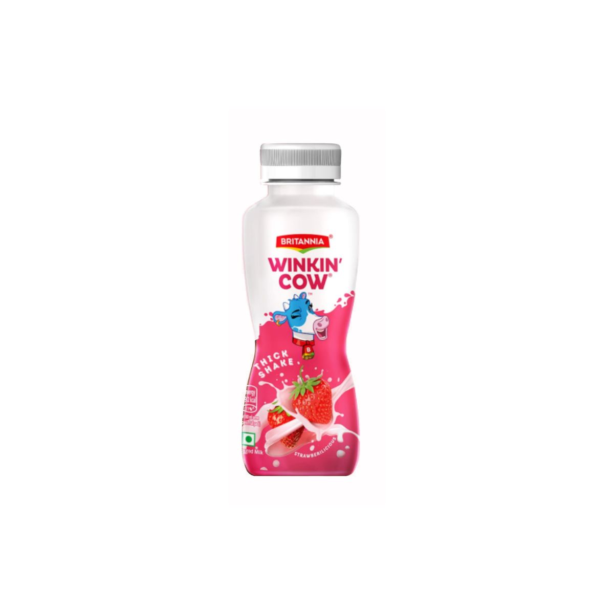 Britannia Winkin Cow - Strawberilicious - Pet Bottle - 180ml