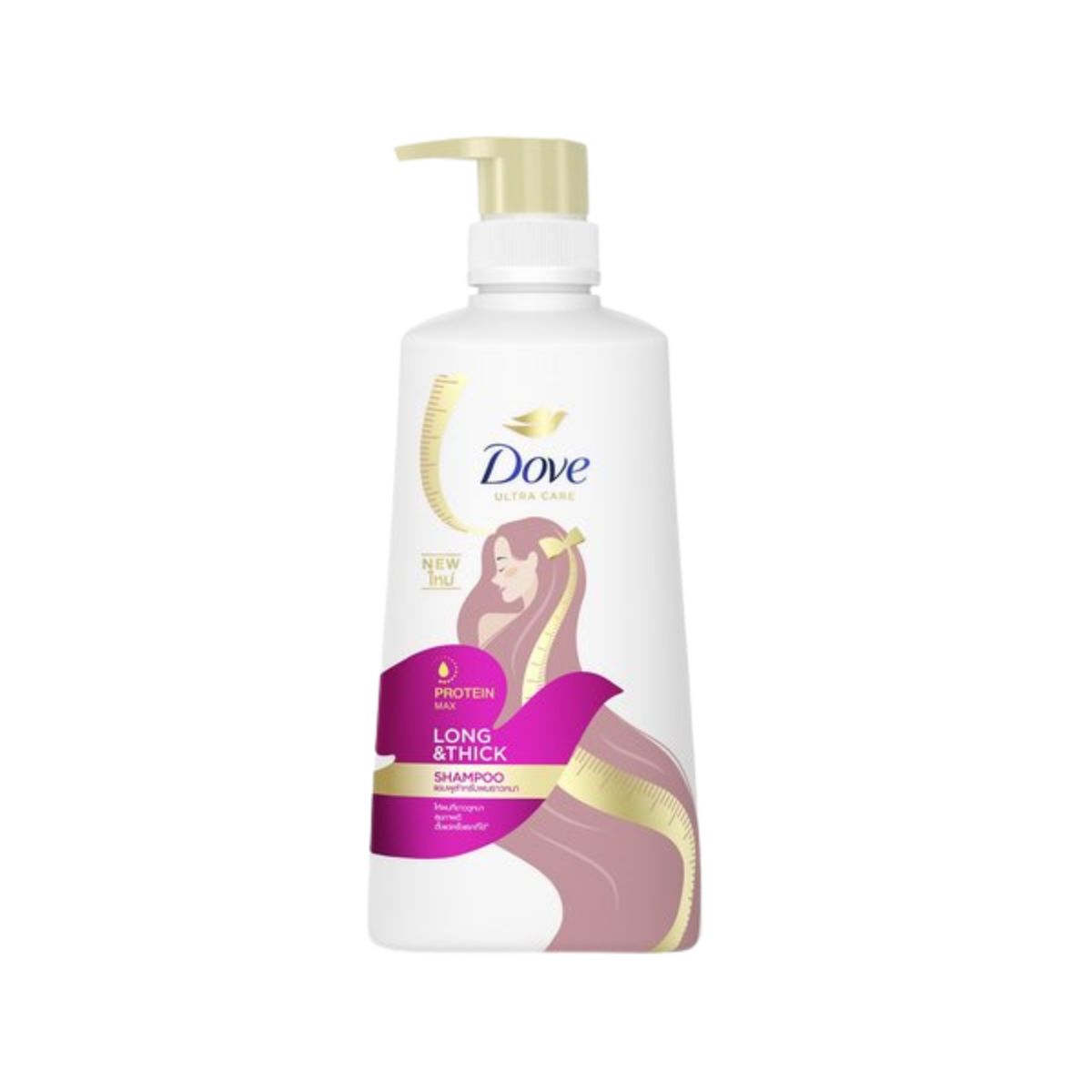 Dove Ultra Care Long & Thick Shampoo - 450ml