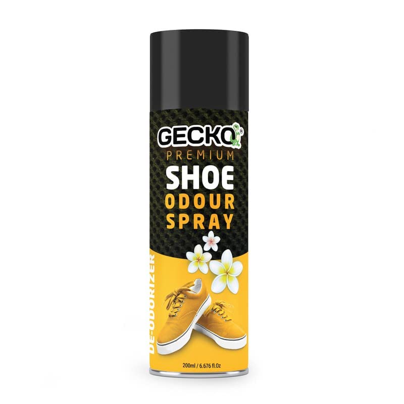 Gecko Shoe Odour Spray - Footwear Odour Remover Spray - 200ml - Pack of 1