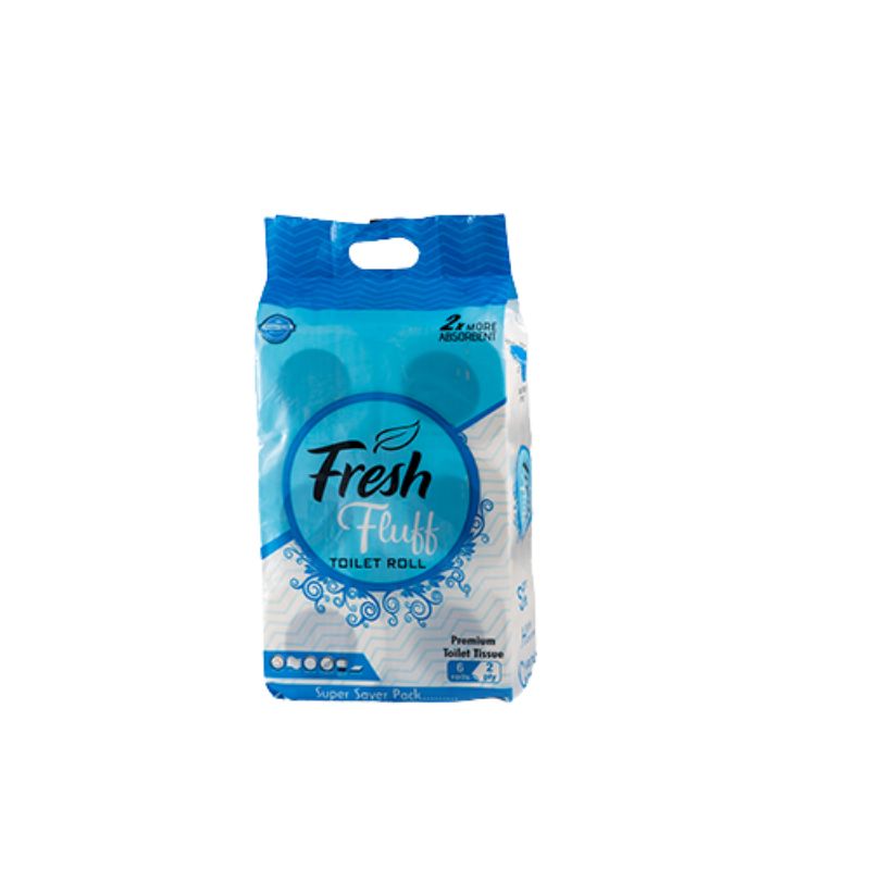 Fresh Fluff Toilet Roll - Tissue Paper - 6 Rolls In Pack