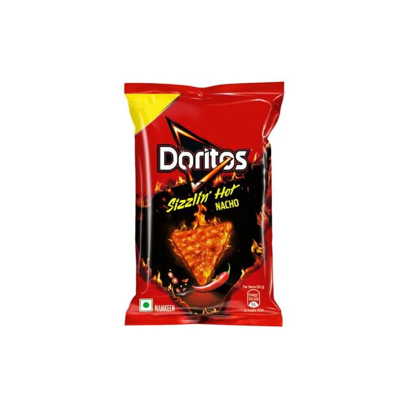 Doritos Sizzlim Hot Nacho - 42g, Grocery Babu